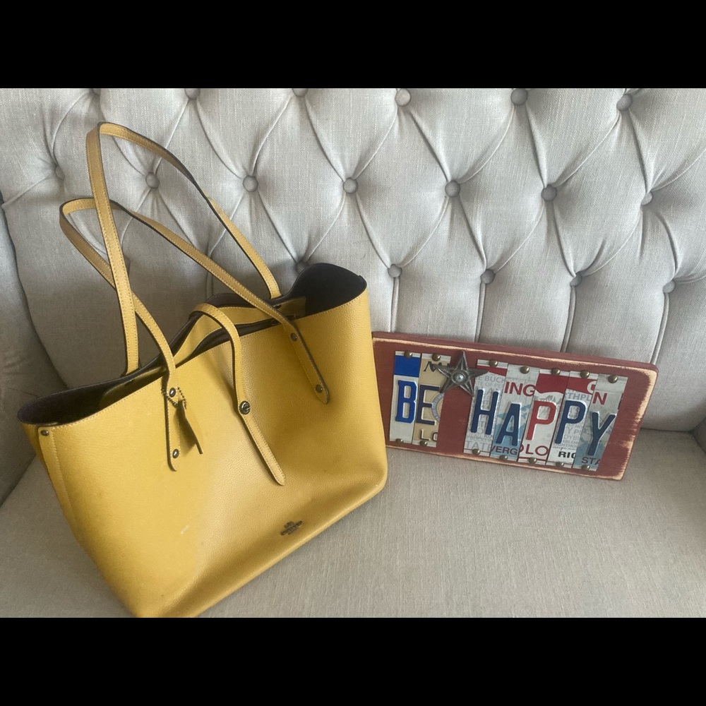 Coach Bag mustard color